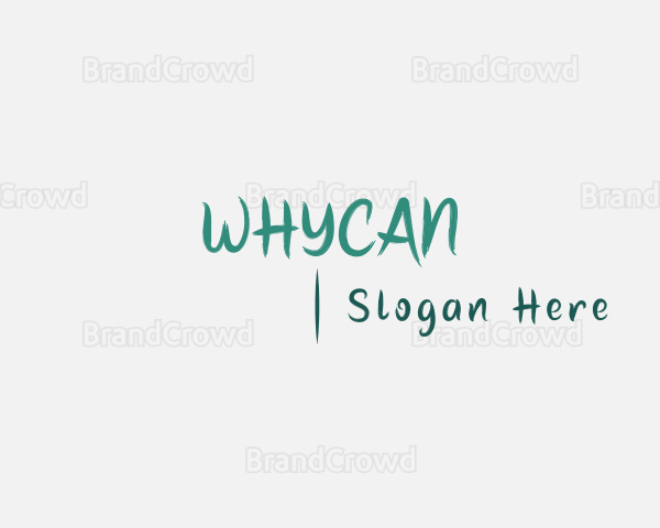 Playful Brush Handwriting Logo