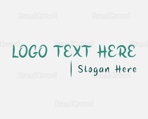 Playful Brush Handwriting Logo