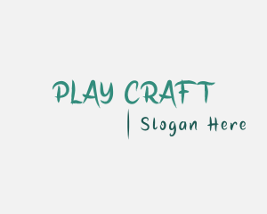 Playful Brush Handwriting logo design