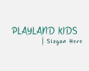 Playful Brush Handwriting logo design