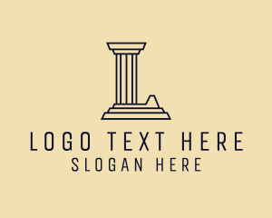 Architecture Column Letter L Logo