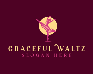 Waltz - Female Waltz Choreography logo design