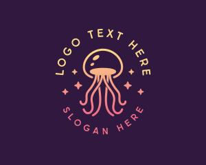 Sea Whimsical Jellyfish Logo