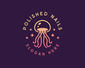 Sea Whimsical Jellyfish Logo