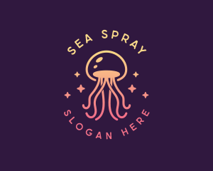 Sea Whimsical Jellyfish logo design