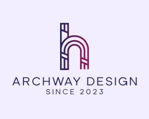 Archway - Archway Outline Letter H Business logo design