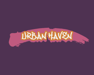 Graffiti Urban Brush Type logo design