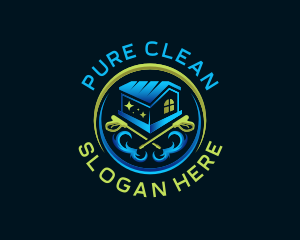 Power Washer Cleaning logo design