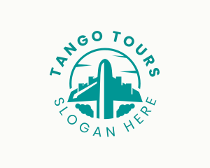 Airplane Travel Tour logo design