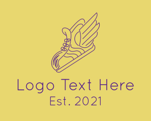 Online Shop - Fly Wing Sneaker logo design
