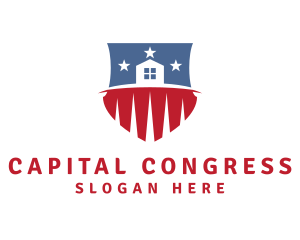 Congress - USA Real Estate logo design