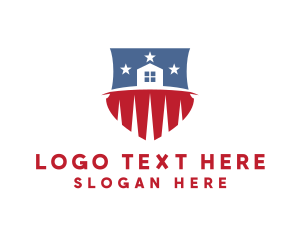 America - USA Real Estate logo design