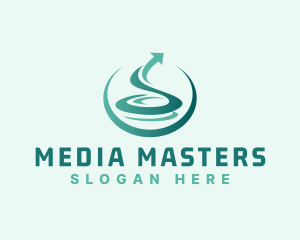 Media - Arrow Swirl Media logo design