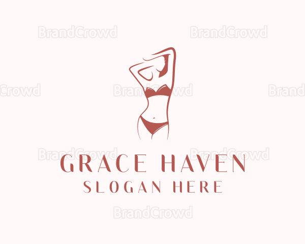 Sexy Woman Lingerie Logo