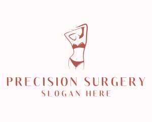 Sexy Woman Lingerie logo design