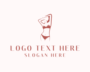 Swimsuit - Sexy Woman Lingerie logo design