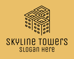 Towers - Condominium Tower Property logo design