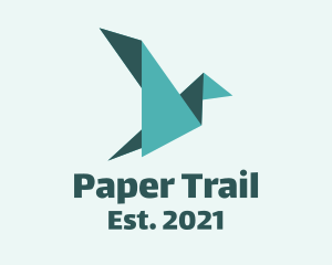 Paper Bird Origami logo design