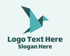 Paper Bird Origami Logo