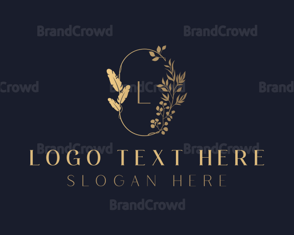 Stylish Wedding Planner Floral Logo