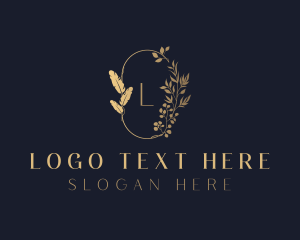 Feather - Stylish Wedding Planner Floral logo design