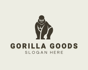 Wild Primate Gorilla logo design