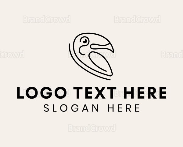 Modern Minimalist Toucan Logo