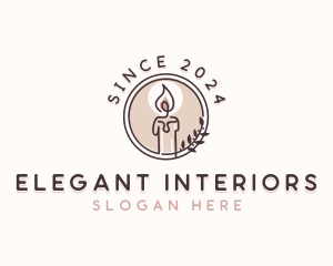 Wellness Spa Candle logo design