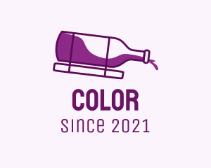 Wine Bottle - Wine Liquid Bottle logo design