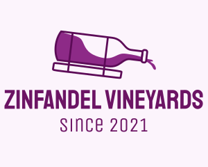 Wine Liquid Bottle  logo design