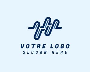 Laboratroy - Generic Wave Line logo design