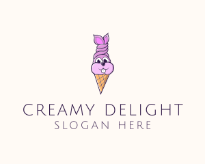 Yogurt - Rabbit Ice Cream logo design