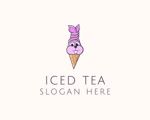 Rabbit Ice Cream logo design