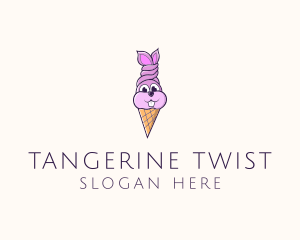 Rabbit Ice Cream logo design