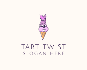 Rabbit Ice Cream logo design