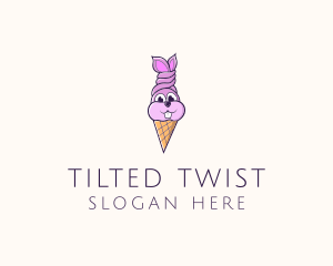 Rabbit Ice Cream logo design