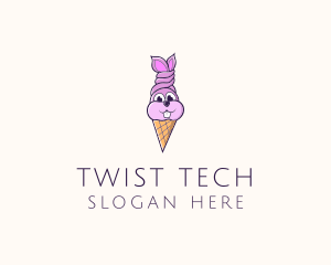 Twist - Rabbit Ice Cream logo design