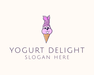 Yogurt - Rabbit Ice Cream logo design