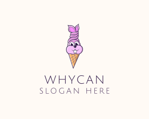 Sherbet - Rabbit Ice Cream logo design