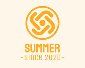 Summer Sunrise Flower logo design