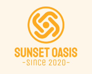 Summer Sunrise Flower logo design