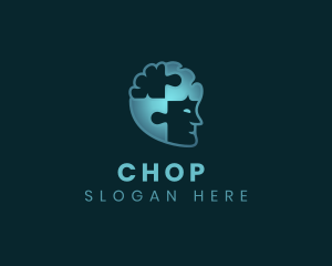 Health - Human Mental Puzzle logo design