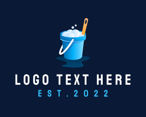 Sweeping - Sanitation Utility Bucket logo design