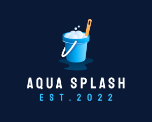 Wet - Sanitation Utility Bucket logo design