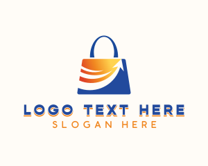 Shopaholic - Shopping Bag Discount logo design