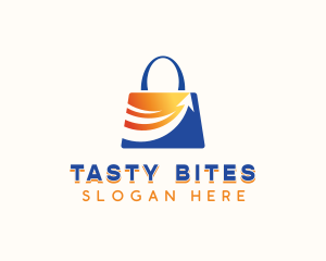 Online Shopping - Shopping Bag Discount logo design