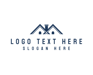 House And Lot - House Roof Realty logo design