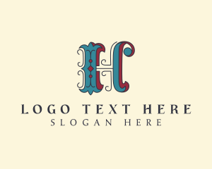 Letter H - Ornament Decor Boutique logo design