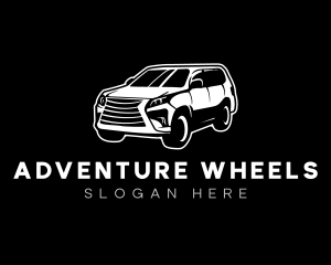 4wd - SUV Transportation Vehicle logo design