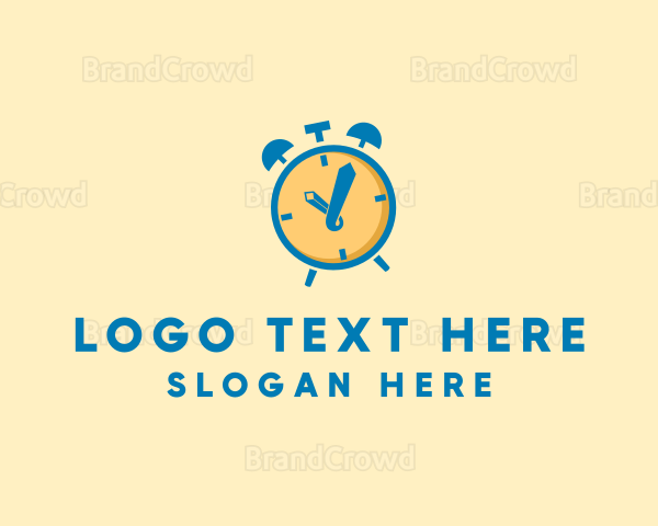 Pencil Alarm Clock Logo